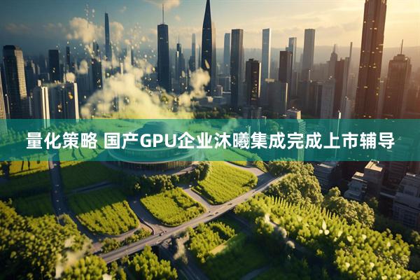 量化策略 国产GPU企业沐曦集成完成上市辅导